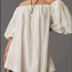 Mare Mare White Puff Romantic Dress